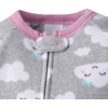 image:imageGerber babygirls Flame Resistant Fleece Footed Pajamas 2packBluePink Clouds
