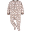image:imageGerber babygirls Flame Resistant Fleece Footed Pajamas 2packPink Brown Deer