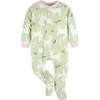 image:imageGerber babygirls Flame Resistant Fleece Footed Pajamas 2packPink Deer