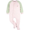 image:imageGerber babygirls Flame Resistant Fleece Footed Pajamas 2packPink Deer