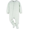 image:imageGerber babygirls Flame Resistant Fleece Footed Pajamas 2packPink Green Floral
