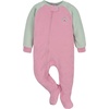 image:imageGerber babygirls Flame Resistant Fleece Footed Pajamas 2packRainbow Green