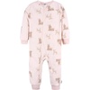 image:imageGerber Baby Girls Toddler Loose Fit Fleece Footless Pajamas 3packPink Deer