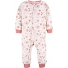 image:imageGerber Baby Girls Toddler Loose Fit Fleece Footless Pajamas 3packPink Deer