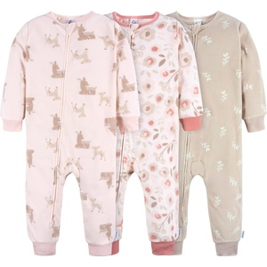 image:imageGerber Baby Girls Toddler Loose Fit Fleece Footless Pajamas 3packPink Deer