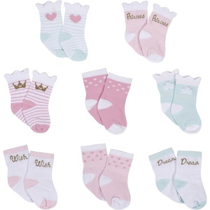 image:imageGerber babyboys 8pack Wiggleproof Jersey Crew SocksPrincess