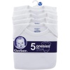 image:imageGerber Baby Girls 5 Pack OnesiesWhite