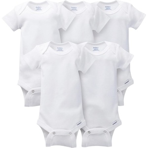 image:imageGerber Baby Girls 5 Pack OnesiesWhite