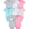 image:imageGerber Baby Girls 8pack Short Sleeve Onesies BodysuitsNubes