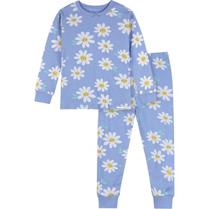 image:imageGerber Baby Girls Toddler Snug Fit 2piece Pajama SetBlue Daisies
