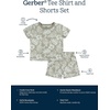 image:imageGerber Baby Boys Toddler Tshirt and Short SetTropical Leaves
