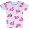 image:imageGerber Baby Girls 4Piece Cotton Pajama SetFlamingo Floatie
