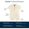 image:imageGerber Baby Short Sleeve RomperPalm Tree Stripe