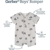 image:imageGerber Baby Short Sleeve RomperPuppy Dog Faces