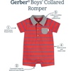 image:imageGerber Baby Short Sleeve RomperRed  Blue