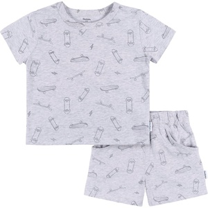image:imageGerber Baby Boys Toddler Tshirt and Short SetHeather Skateboard