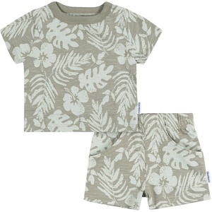 image:imageGerber Baby Boys Toddler Tshirt and Short SetTropical Leaves