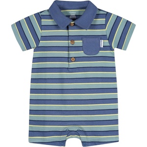 image:imageGerber Baby Short Sleeve RomperBlue  Green
