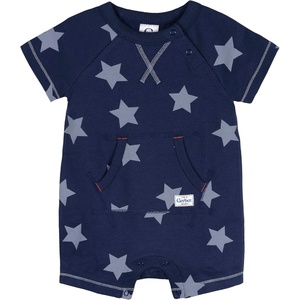 image:imageGerber Baby Short Sleeve RomperNavy Stars