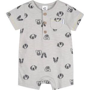 image:imageGerber Baby Short Sleeve RomperPuppy Dog Faces