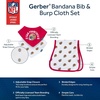 image:imageGerber Baby Nfl Team Bandana Bibs and Burp Cloth Set49ers