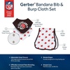 image:imageGerber Baby Nfl Team Bandana Bibs and Burp Cloth SetBrowns