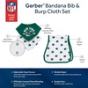 image:imageGerber Baby Nfl Team Bandana Bibs and Burp Cloth SetJets