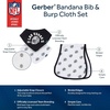 image:imageGerber Baby Nfl Team Bandana Bibs and Burp Cloth SetRaiders