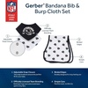 image:imageGerber Baby Nfl Team Bandana Bibs and Burp Cloth SetSteelers