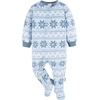 image:imageGerber Unisex Baby Toddler Fleece Footed Pajamas 2PackDogBlue Fairisle