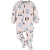 image:imageGerber Unisex Baby Toddler Fleece Footed Pajamas 2PackDogBlue Fairisle