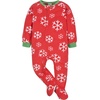 image:imageGerber Unisex Baby Toddler Fleece Footed Pajamas 2PackRed Snowflake