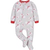 image:imageGerber Unisex Baby Toddler Fleece Footed Pajamas 2PackRed Snowflake