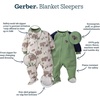 image:imageGerber Unisex Baby Toddler Fleece Footed Pajamas 2PackRed Snowflake