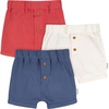image:imageGerber Baby 3Pack Knit ShortsRed  White  Blue