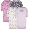 image:imageGerber Baby Girls 4pack Sleeper GownLavender