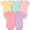 image:imageGerber Unisex Baby 5Pack Solid Onesies Bodysuits Shirt Pink 36 Months