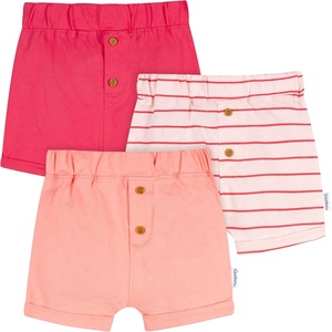 image:imageGerber Baby 3Pack Knit ShortsPink