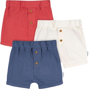 image:imageGerber Baby 3Pack Knit ShortsRed  White  Blue