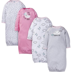 image:imageGerber Baby Girls 4pack Sleeper GownClouds