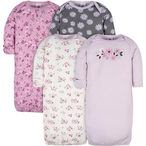 image:imageGerber Baby Girls 4pack Sleeper GownLavender