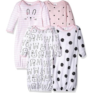 image:imageGerber Baby Girls 4pack Sleeper GownPink Bunny