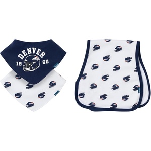 image:imageGerber Baby Nfl Team Bandana Bibs and Burp Cloth SetBroncos