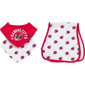 image:imageGerber Baby Nfl Team Bandana Bibs and Burp Cloth SetChiefs