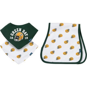 image:imageGerber Baby Nfl Team Bandana Bibs and Burp Cloth SetPackers