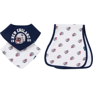 image:imageGerber Baby Nfl Team Bandana Bibs and Burp Cloth SetPatriots