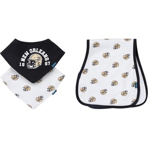 image:imageGerber Baby Nfl Team Bandana Bibs and Burp Cloth SetSaints