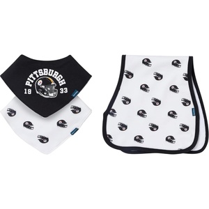 image:imageGerber Baby Nfl Team Bandana Bibs and Burp Cloth SetSteelers