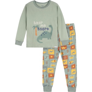 image:imageGerber Baby Boys Toddler Snug Fit 2piece Pajama SetGreen Dino
