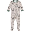 image:imageGerber Baby Boys 4Pack Footed PajamasBears  Trucks Grey